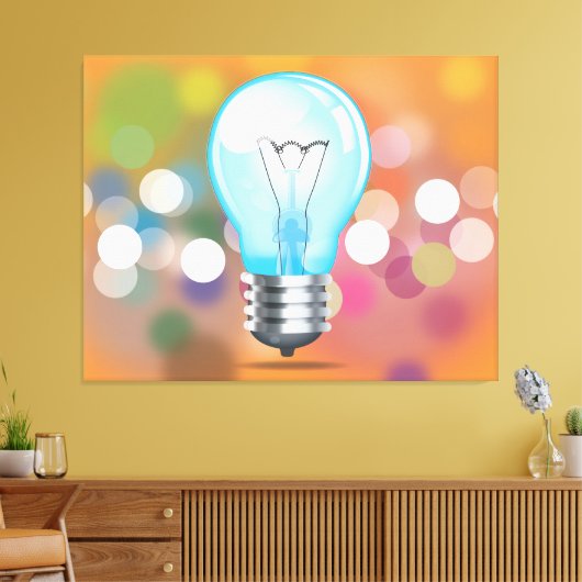 Glühbirne Leinwanddruck (Insitu (Wohnzimmer))