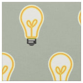 Glühbirne leuchtend gelbe Haushaltsmeißel Stoff (Nahaufnahme)