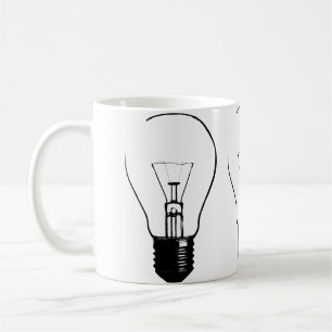 Glühbirne Leuchtmittel Grafik Lustiger Becher Kaffeetasse