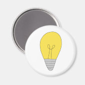 Glühbirne Magnet (Vorderseite/Rückseite)