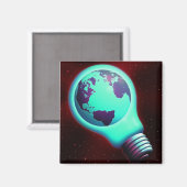 Glühbirne Magnet (Vorderseite/Rückseite)