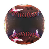 Glühbirne mit Nachtschmetterlingen Baseball (Vorderseite)