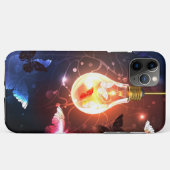 Glühbirne mit Nachtschmetterlingen Case-Mate iPhone Hülle (Rückseite (Horizontal))