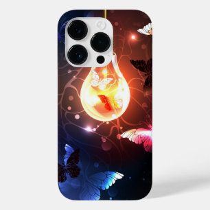 Glühbirne mit Nachtschmetterlingen Case-Mate iPhone 14 Pro Hülle