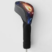Glühbirne mit Nachtschmetterlingen Golf Headcover (angewinkelt)