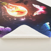 Glühbirne mit Nachtschmetterlingen Sherpadecke (3/4)