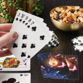 Glühbirne mit Nachtschmetterlingen Spielkarten (In Situ)