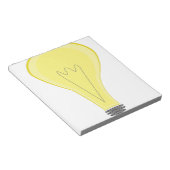 Glühbirne Notizblock (angewinkelt)