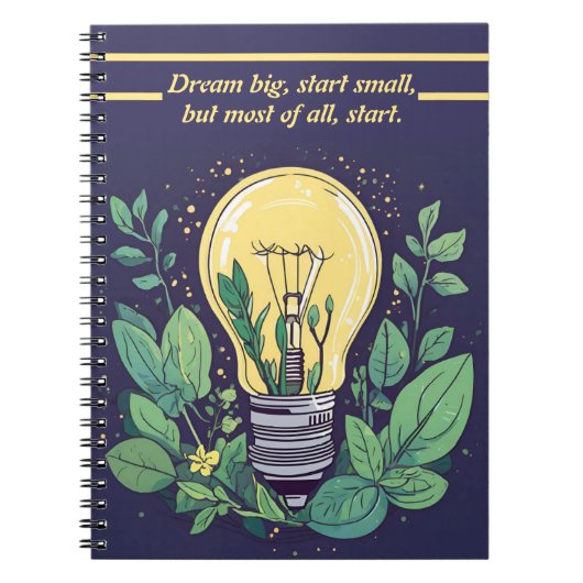 Glühbirne Notizblock (Vorderseite)