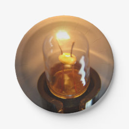 Glühbirne Pappteller