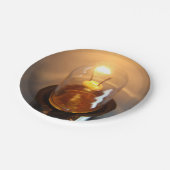 Glühbirne Pappteller (Schrägansicht)