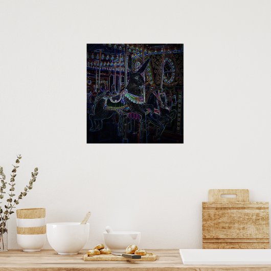 Glühbirne Poster (Küche)