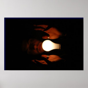 Glühbirne Poster