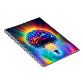 Glühbirne Rainbow Brain Notizblock (Rechte Seite)