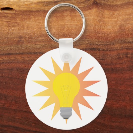 Glühbirne Schlüsselanhänger (Rückseite)
