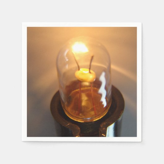 Glühbirne Serviette (Vorderseite)