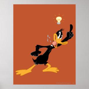 Glühbirne über DAFFY DUCK™'s Kopf Poster