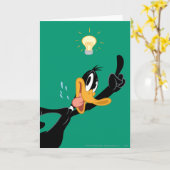 Glühbirne über dem Kopf des DAFFY DUCK™ Karte (Gelbe Blume)