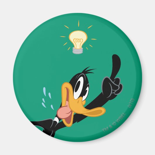 Glühbirne über dem Kopf des DAFFY DUCK™ Magnet (Vorne)