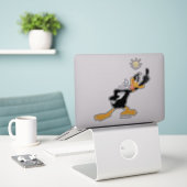 Glühbirne über dem Kopf von DAFFY DUCK™ Aufkleber (Laptop auf Schreibtisch)