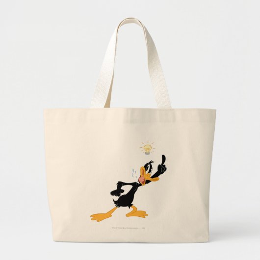 Glühbirne über dem Kopf von DAFFY DUCK™ Jumbo Stoffbeutel (Vorne)