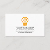 Glühbirne Visitenkarte (Rückseite)