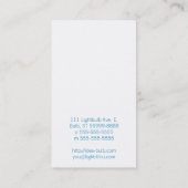 Glühbirne Visitenkarte (Rückseite)