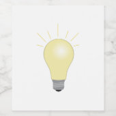 Glühbirne Weinetikett (Einzelnes Label)