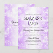 Glühbirnen Einladung (Vorne/Hinten)