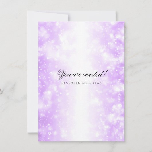 Glühbirnen Einladung (Rückseite)