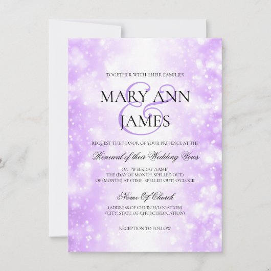 Glühbirnen Einladung (Vorderseite)