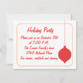 Glühbirnen Einladung (Rückseite)