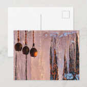 Glühbirnen Eisräder im Lichte der Sonnenuntergänge Postkarte (Vorne/Hinten)