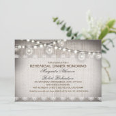 Glühbirnen für Probe-Dinner Einladung (Stehend Vorderseite)