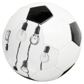 Glühbirnen Fußball (Dreiviertel)