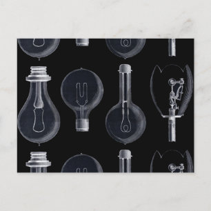 Glühbirnen in der Elektrizitätsausstellung von 188 Postkarte
