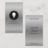 Glühbirnen-Logo Visitenkarte (Vorne/Hinten)