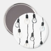 Glühbirnen Magnet (Vorderseite/Rückseite)