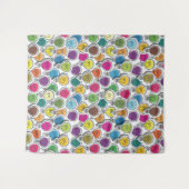 Glühbirnen Mustertapestes Wandteppich (Vorderseite (Horizontal))