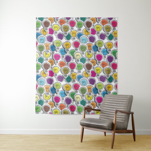 Glühbirnen Mustertapestes Wandteppich (Beispiel)