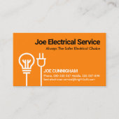 Glühbirnen-Power-Stecker Visitenkarte (Vorderseite)