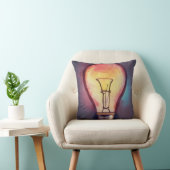 Glühbirnen Wasserfarben-Malerei, Glühbirne Kissen (Stuhl )