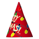 Glühbirnen Weihnachts-Party-Papierkegel Hüte Partyhütchen (Rechts)