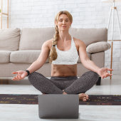 Glühbirnen Yogamatte