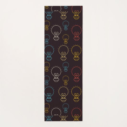 Glühbirnen Yogamatte (Rückseite)