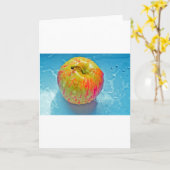 Glühen Apple Karte (Gelbe Blume)