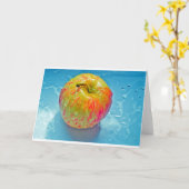 Glühen Apple Karte (Gelbe Blume)