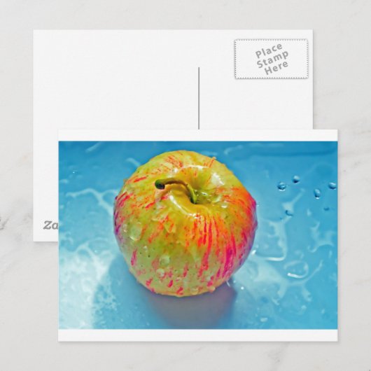 Glühen Apple Postkarte (Vorne/Hinten)