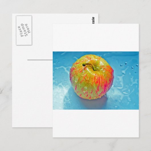 Glühen Apple Postkarte (Vorne/Hinten)