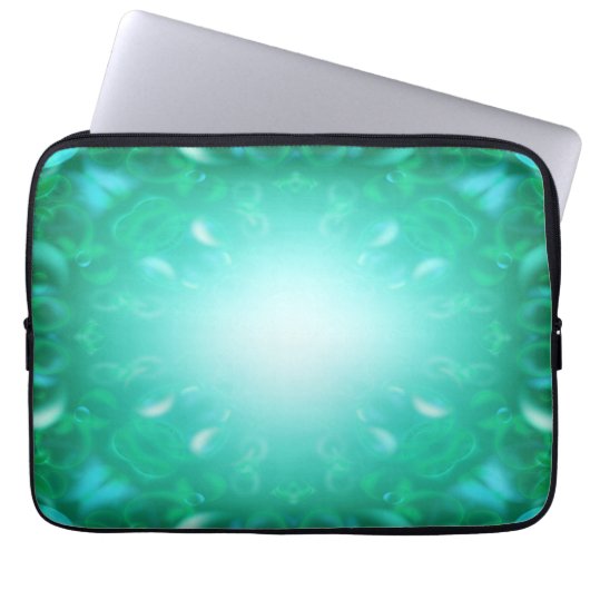 Glühen-Blasen Laptopschutzhülle (Vorderseite)